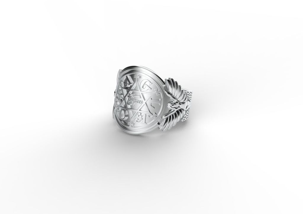 King Solomon Ring 3D print model_5