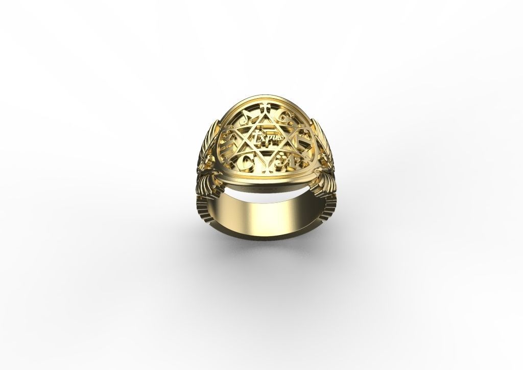 King Solomon Ring 3D print model_1
