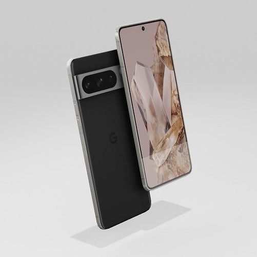 Google Pixel 8 Pro Low-poly 3D model