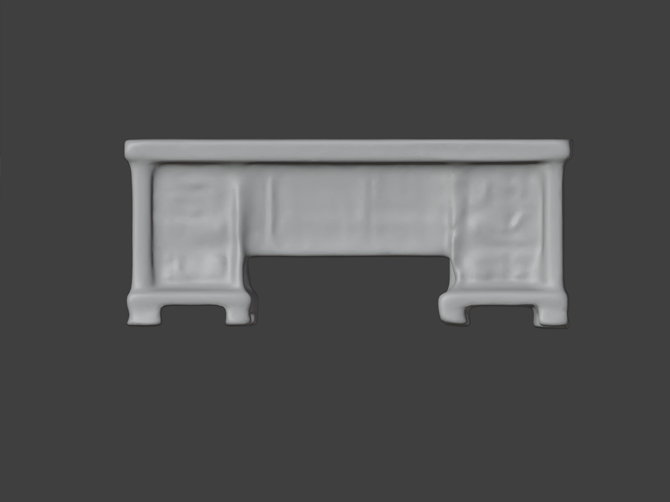 Realistic high quality wooden desk - desk 3D model_6