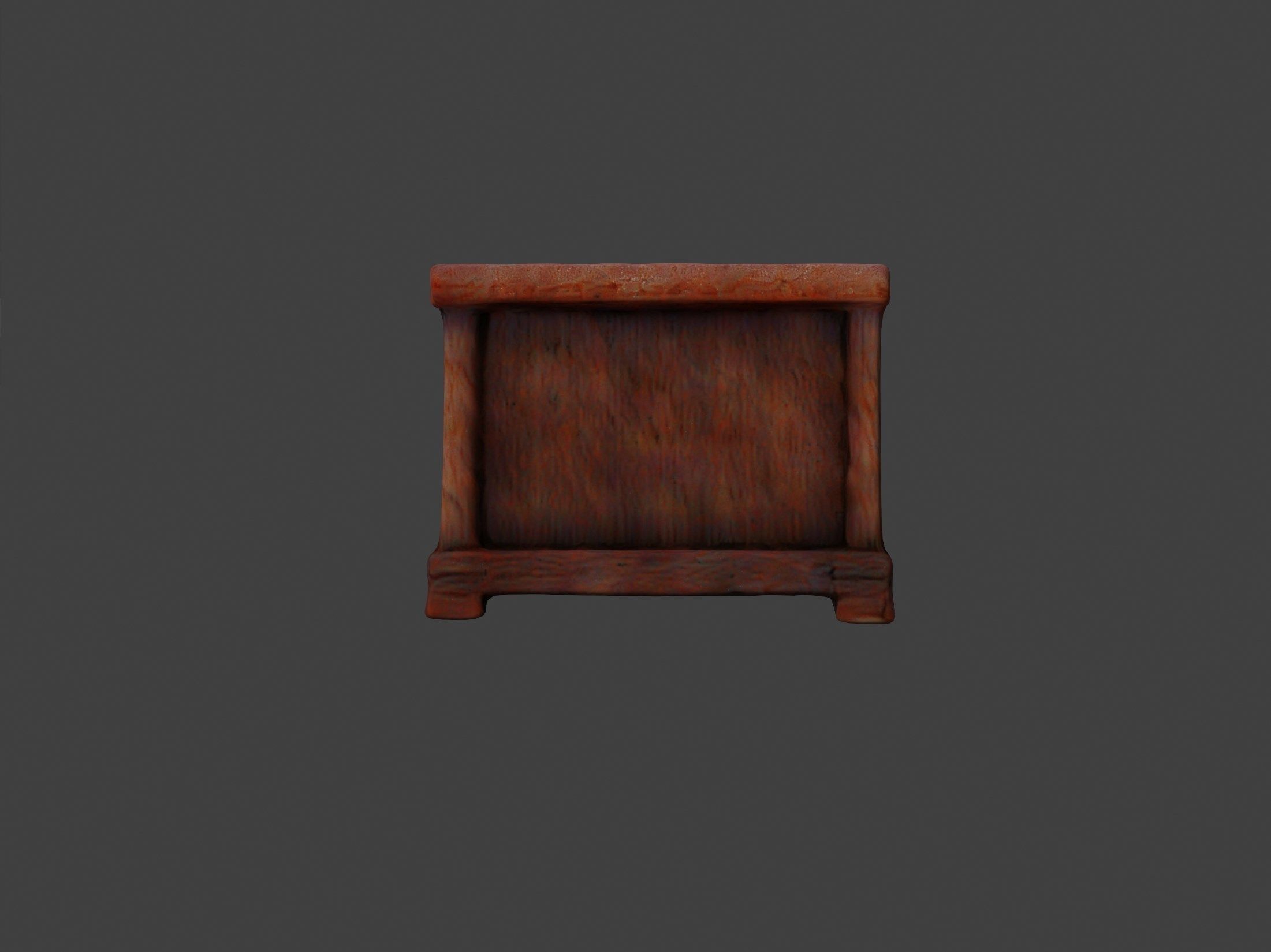 Realistic high quality wooden desk - desk 3D model_10