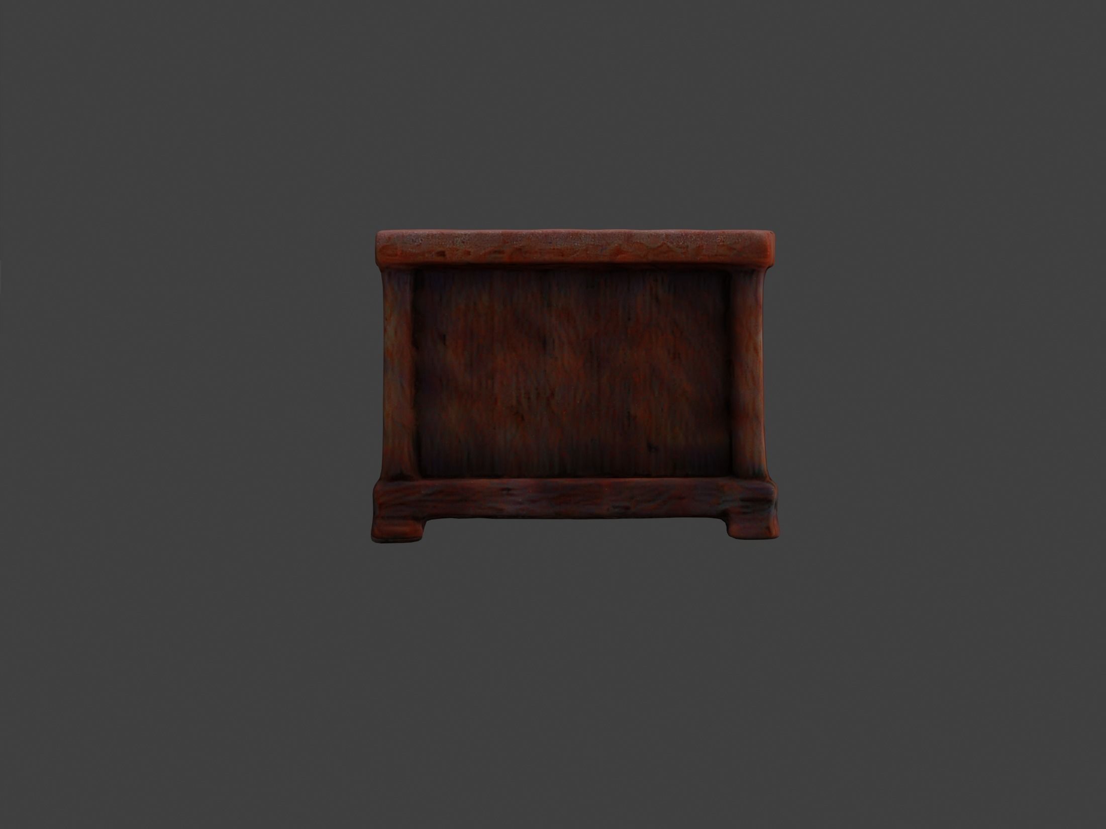 Realistic high quality wooden desk - desk 3D model_12