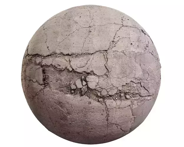 Damaged Street Road PBR  Texture