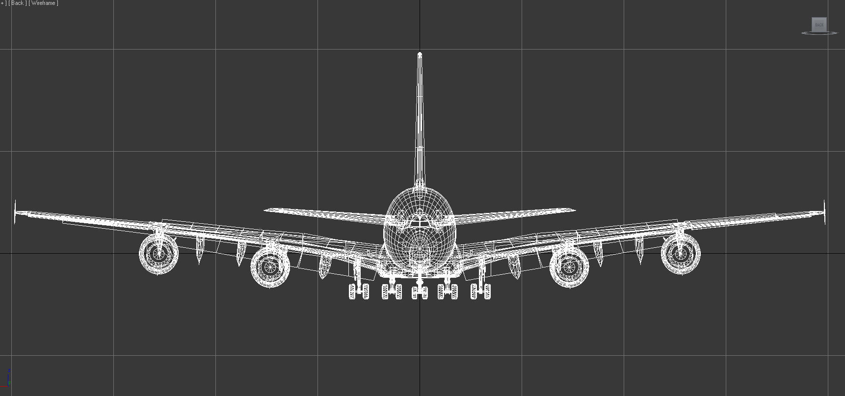 Airbus A380 Singapore Airlines 9V-SKI Low-poly 3D model_14