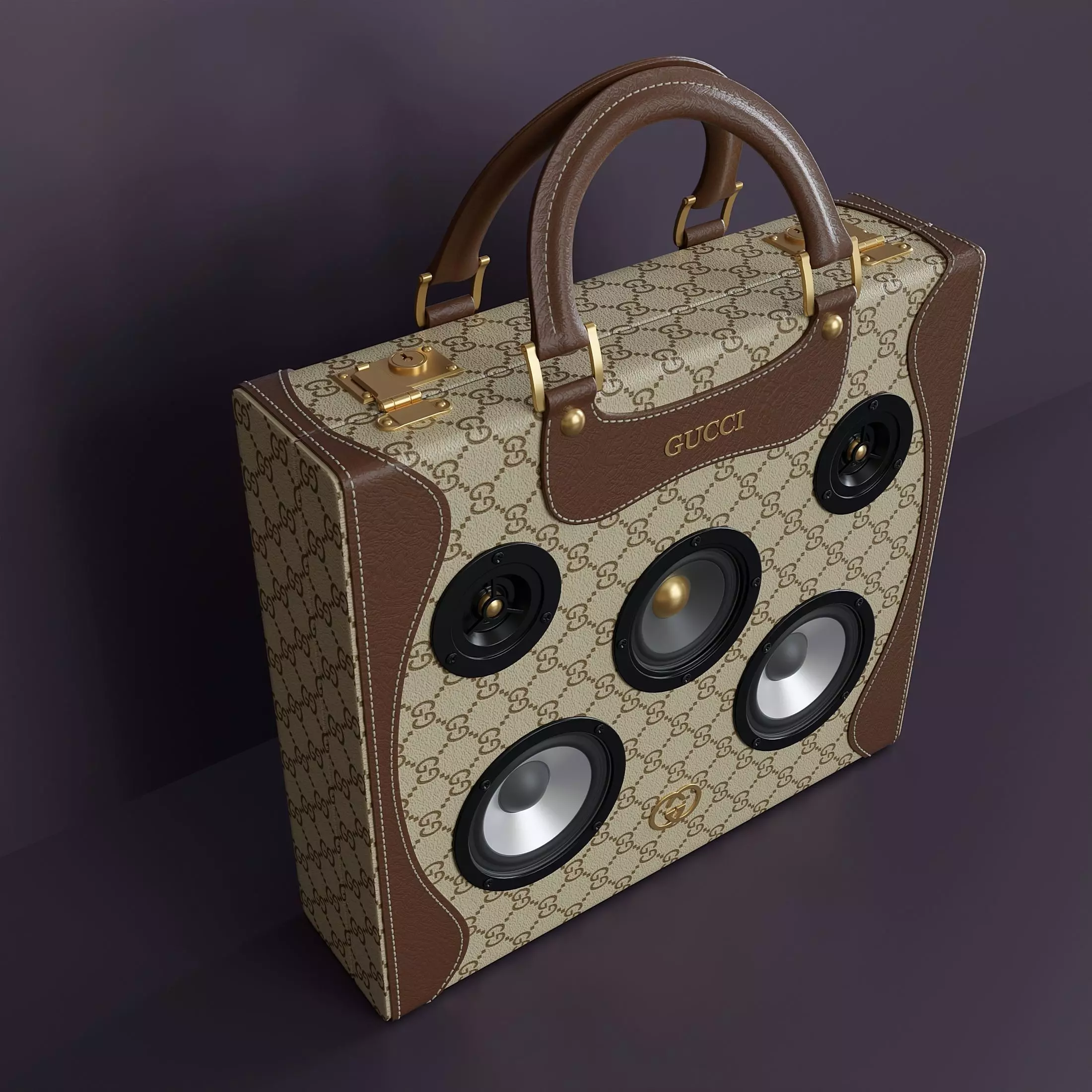 Portable bluetooth speaker 27 3D model_0