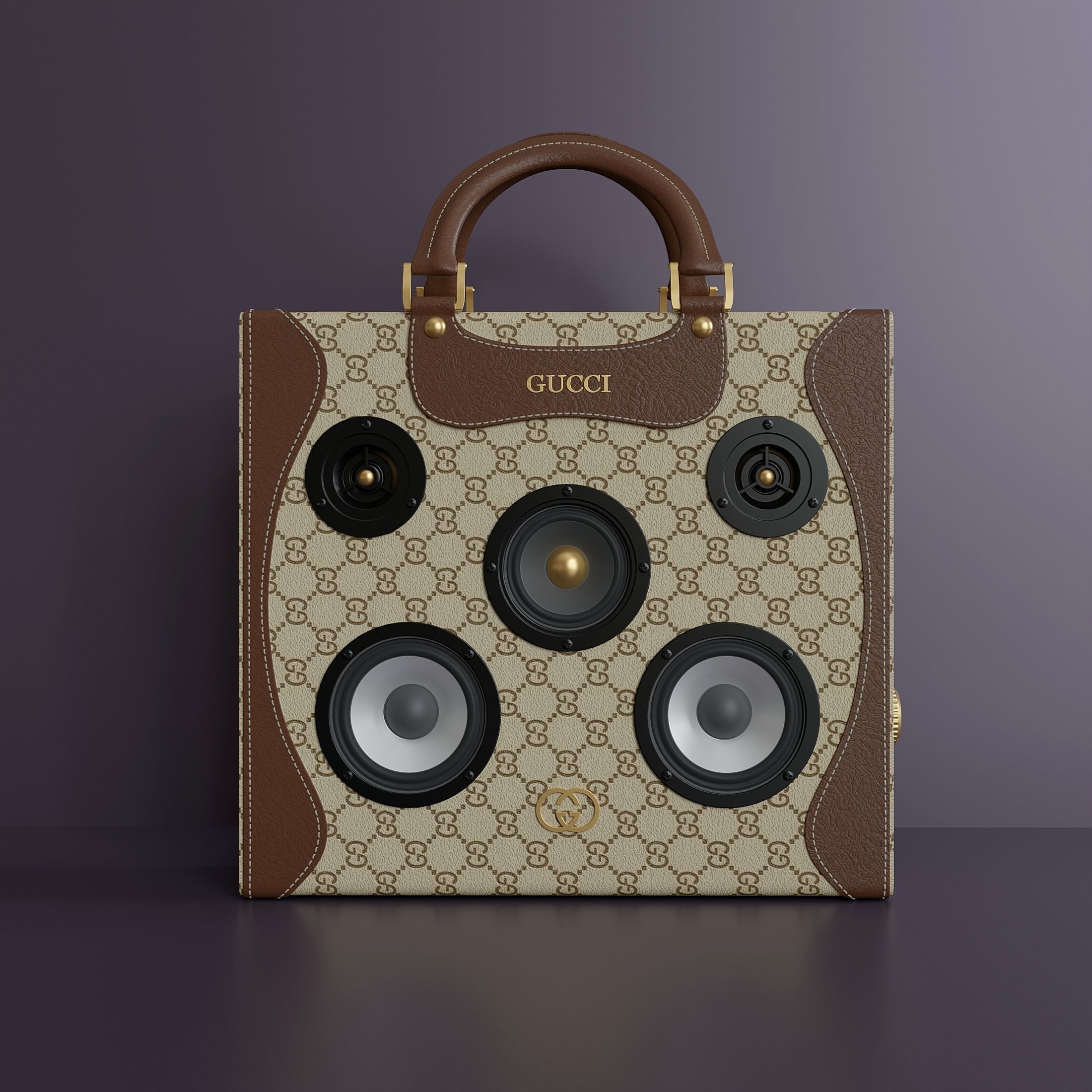 Portable bluetooth speaker 27 3D model_2