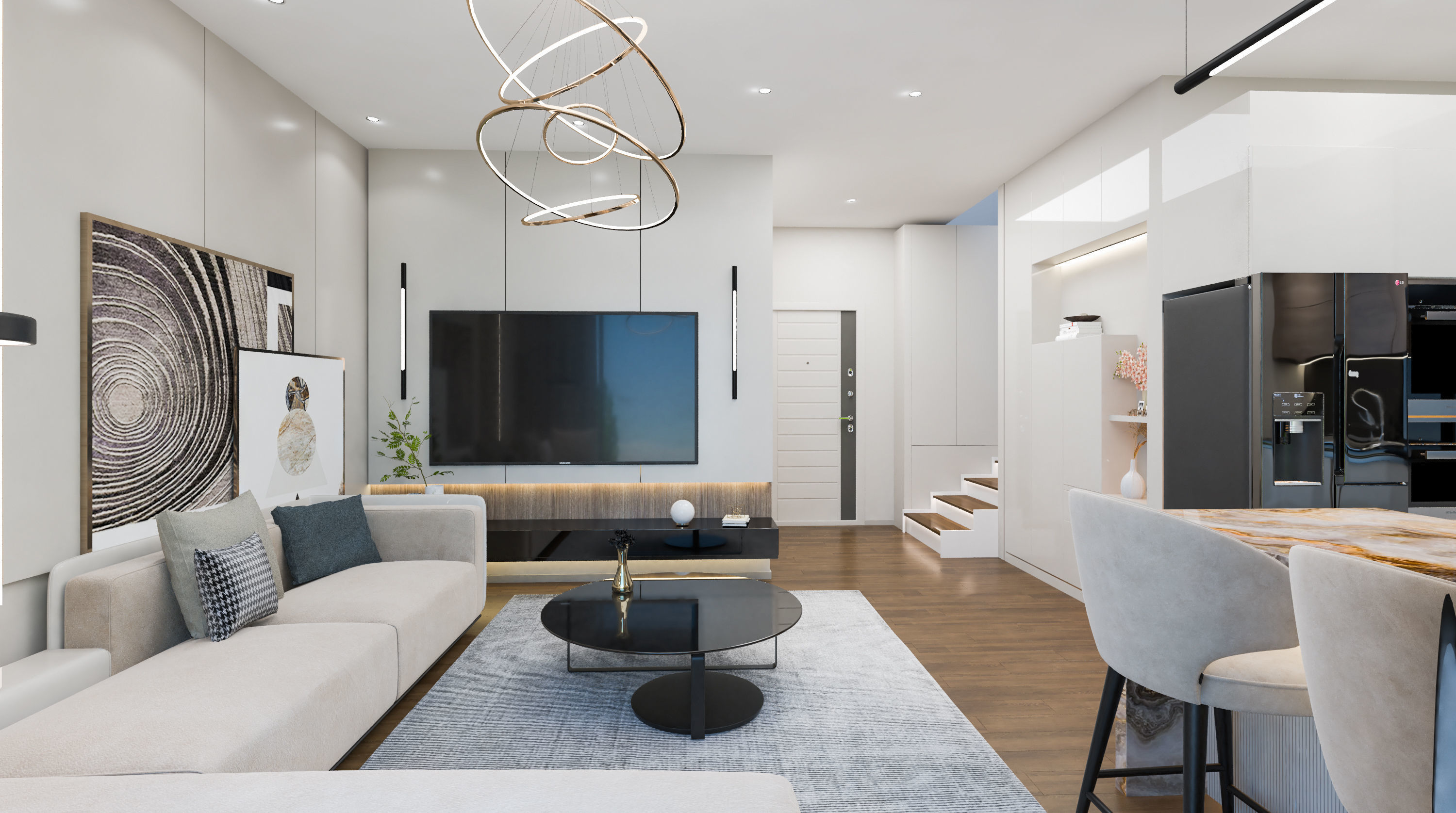 Livingroom scene 3D model_5