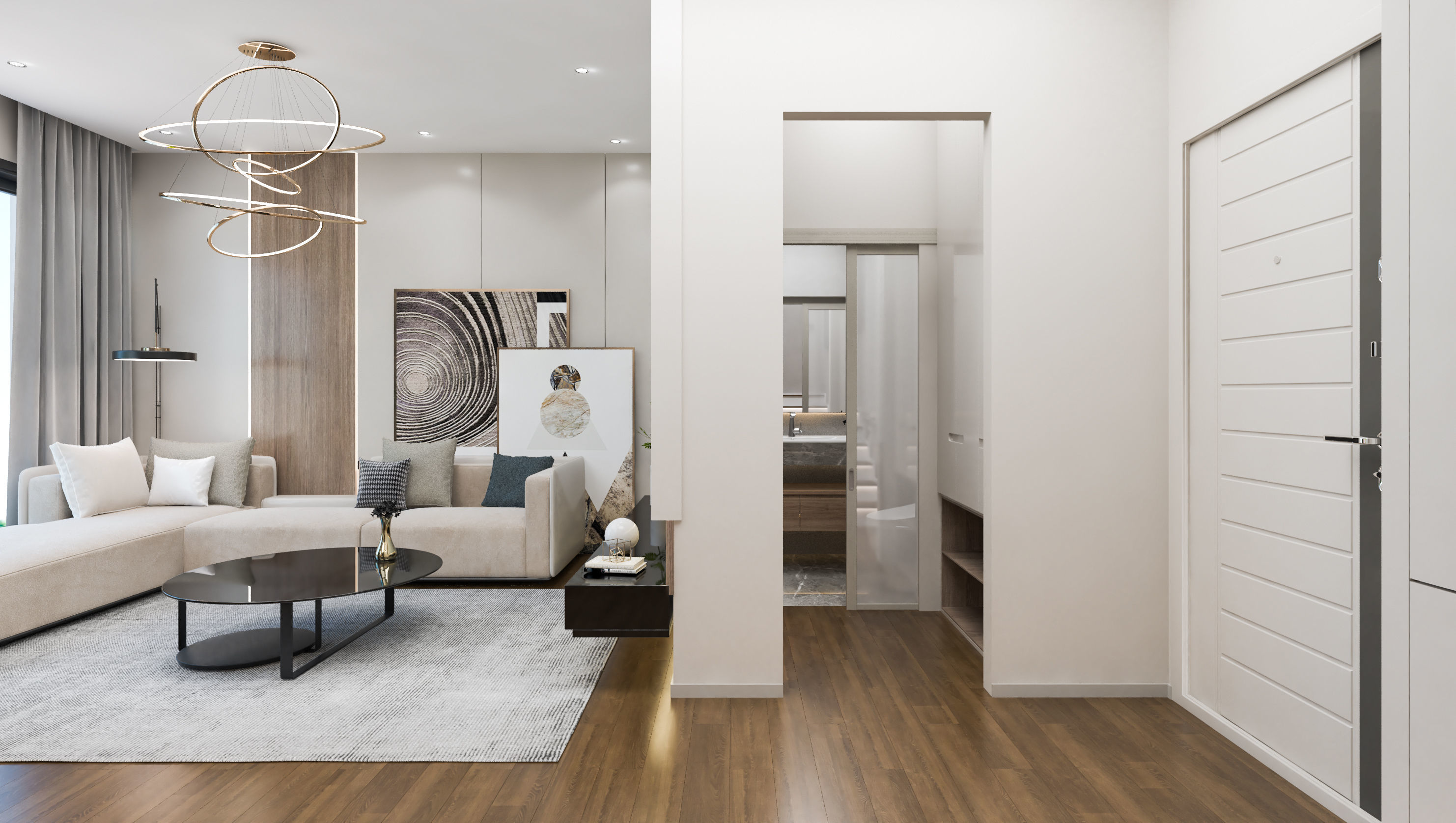 Livingroom scene 3D model_4