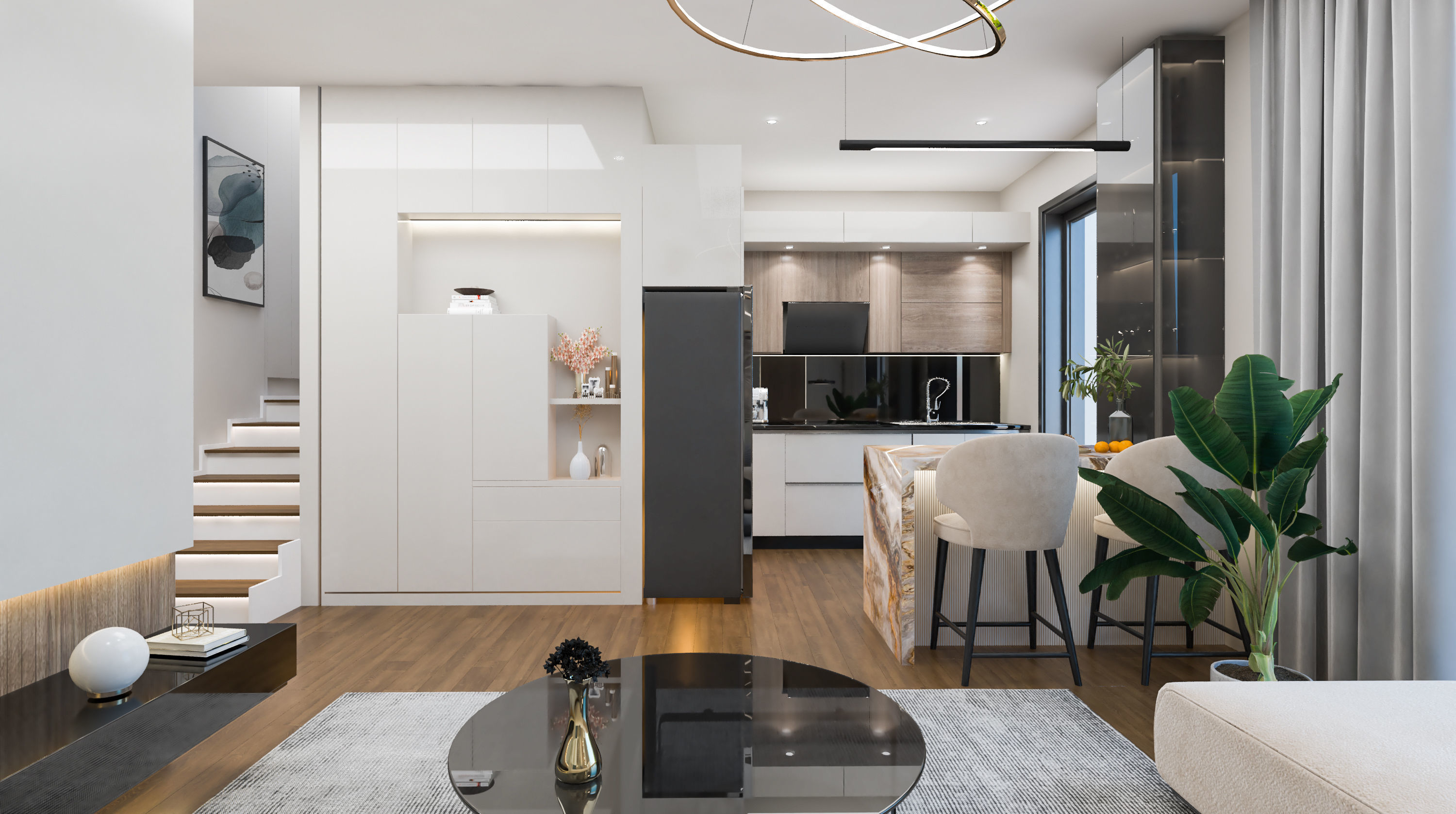 Livingroom scene 3D model_3