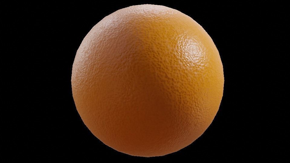 Material Realistic Orange PBR Texture_3