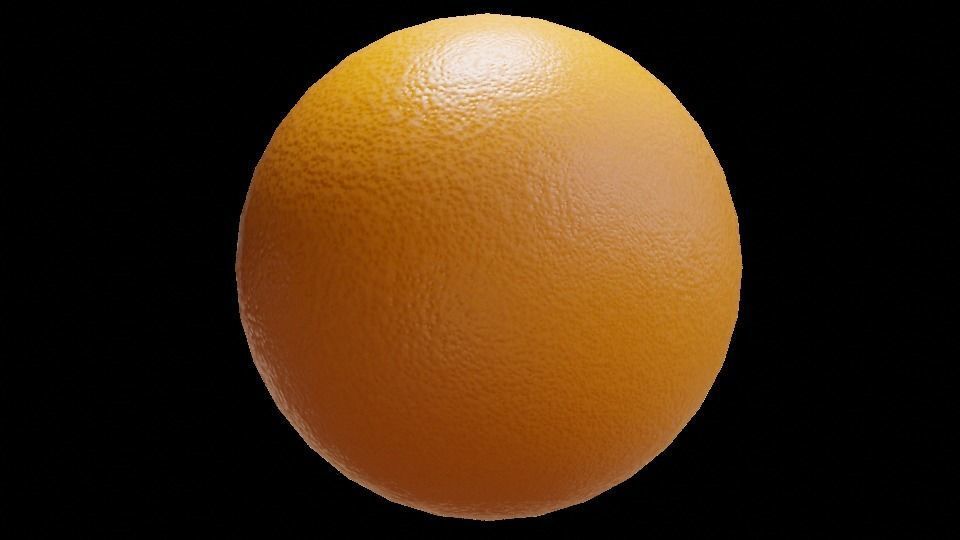 Material Realistic Orange PBR Texture_4