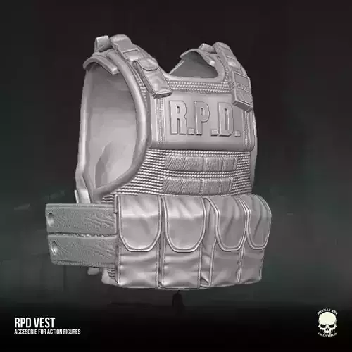 Resident Evil Fan Art Vest 3D printable File For Action Figures