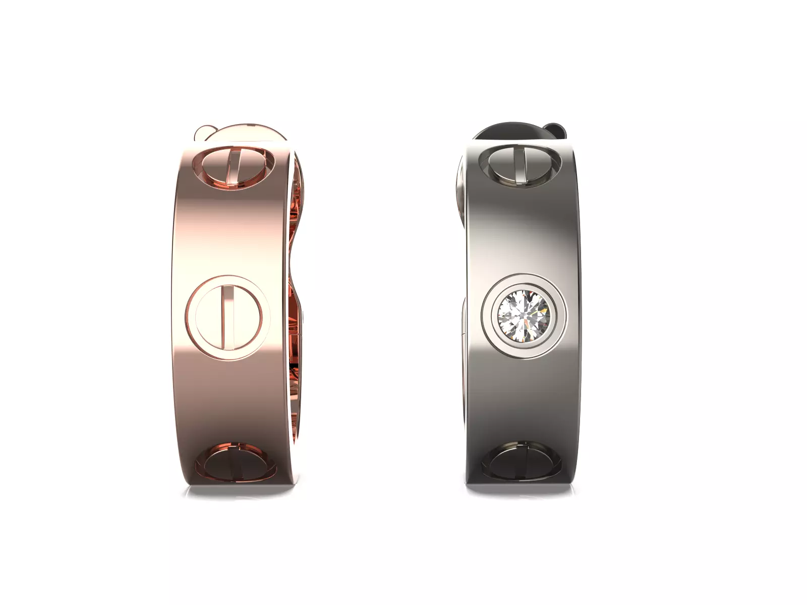 Love Hoop Earrings 3D print model