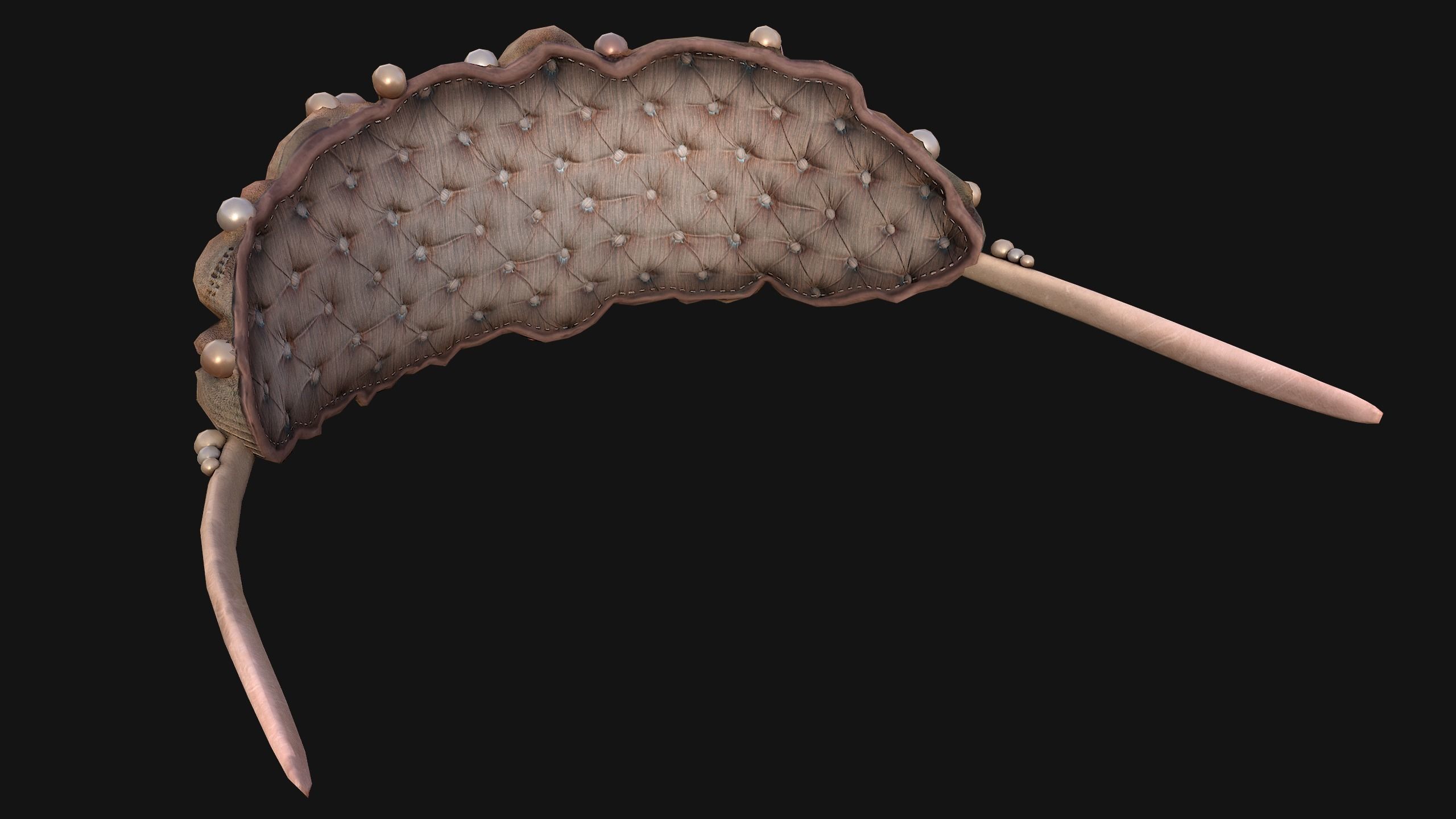 Sea Crown Mermaid Hair Band  Low-poly 3D model_24