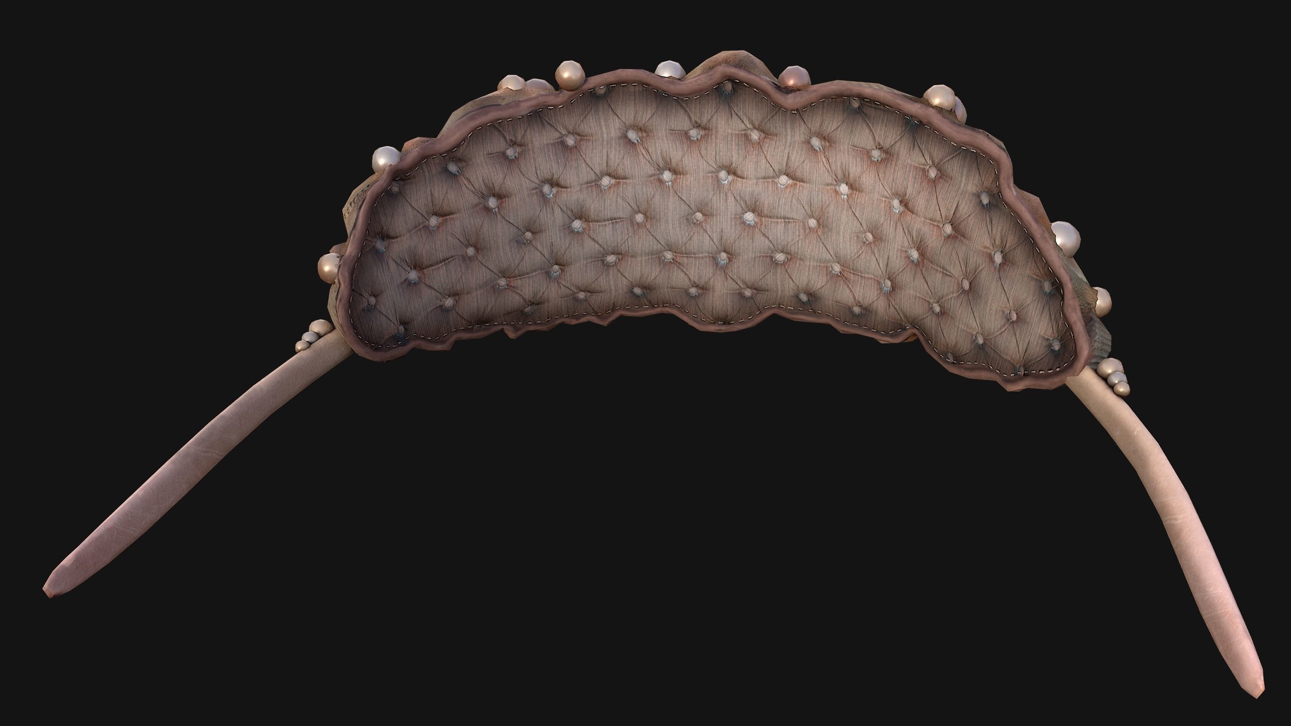 Sea Crown Mermaid Hair Band  Low-poly 3D model_23