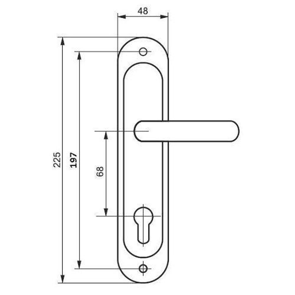 Door handle Free 3D print model_2