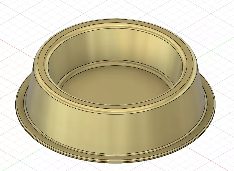 Dog bowl printable model 3D print model_0