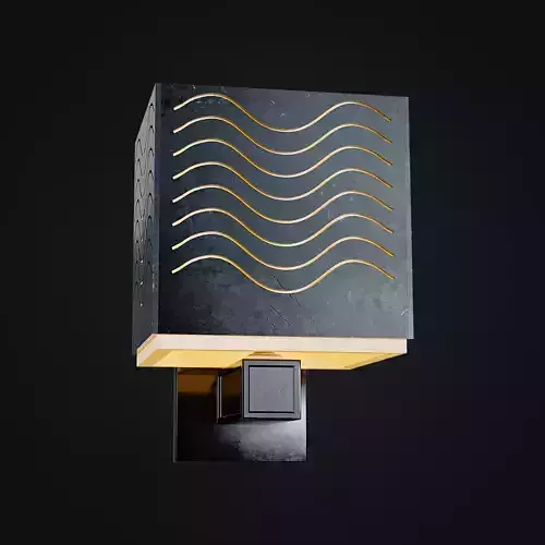 Rusty Old Lamp Wall Mounted