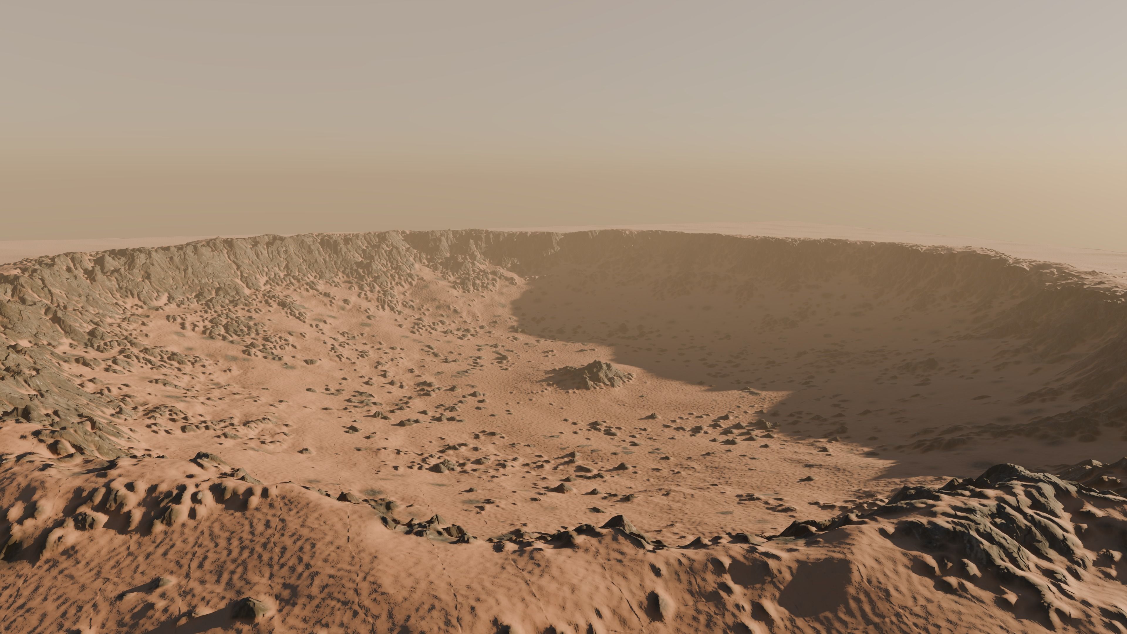 Mars Crater 3D model_1