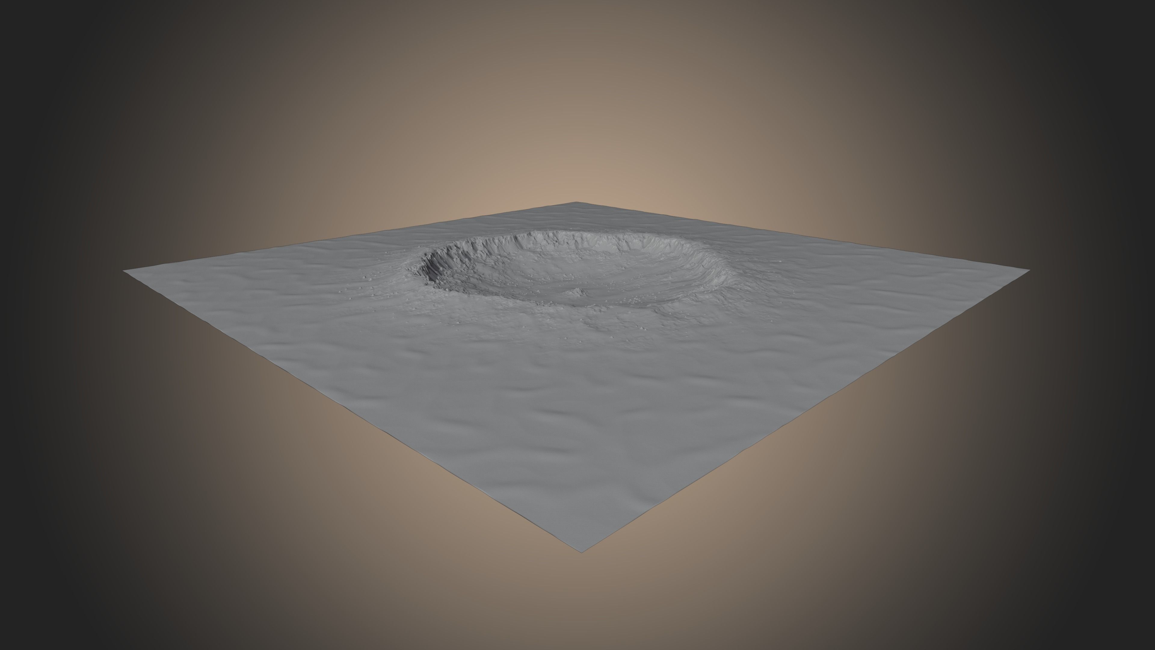 Mars Crater 3D model_6