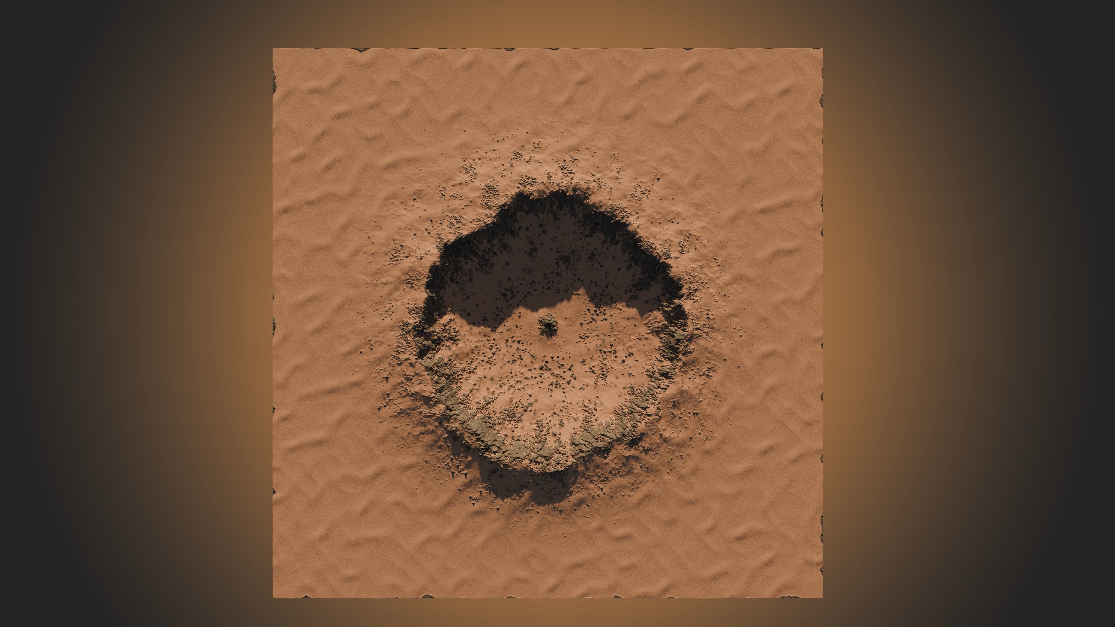 Mars Crater 3D model_9