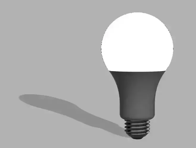light bulb printable model