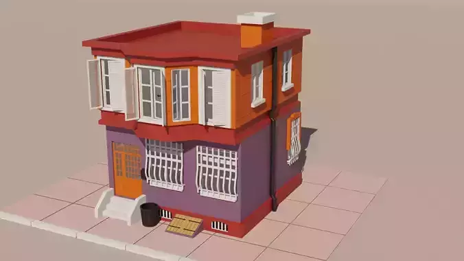 Stylized House 3D Model