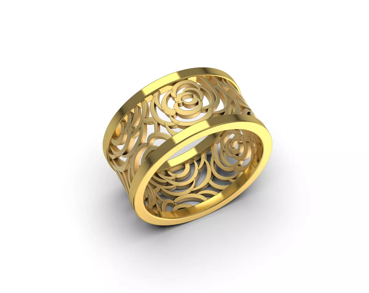 Rose Rings WR 06 3D print model