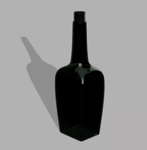 glass bottle printable model 3D print model