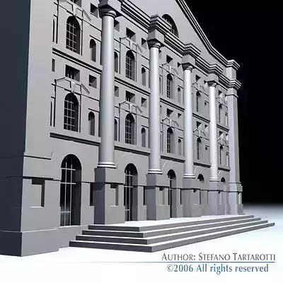 Piazza affari 3D model