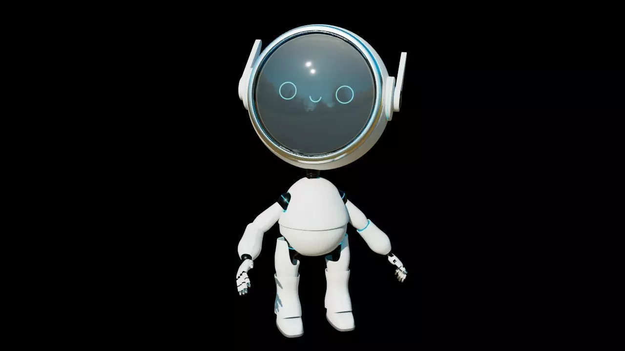Little Robot 3D model_0