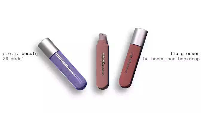 lip glosses - rem beauty by Ariana Grande 3D model