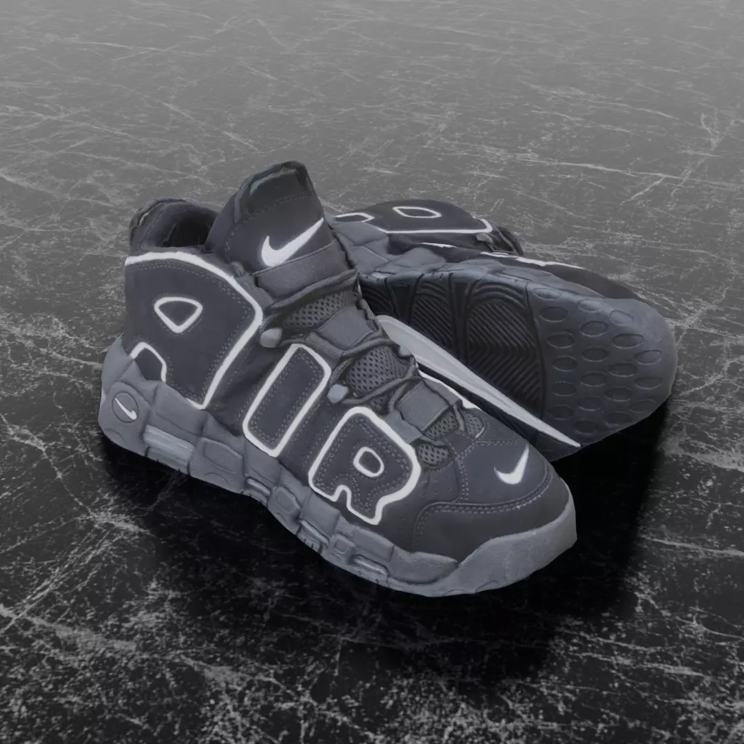 Nike Air More Uptempo SU23 3D SHOES Low-poly 3D model