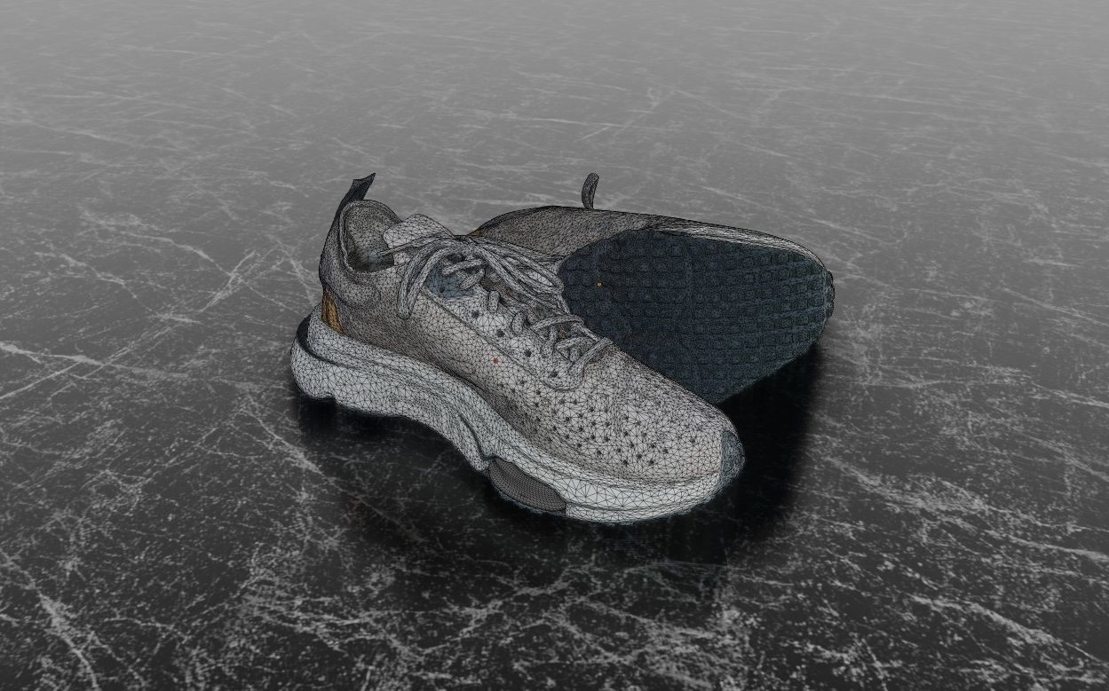 NIKE N354 3D SHOES Low-poly 3D model_12