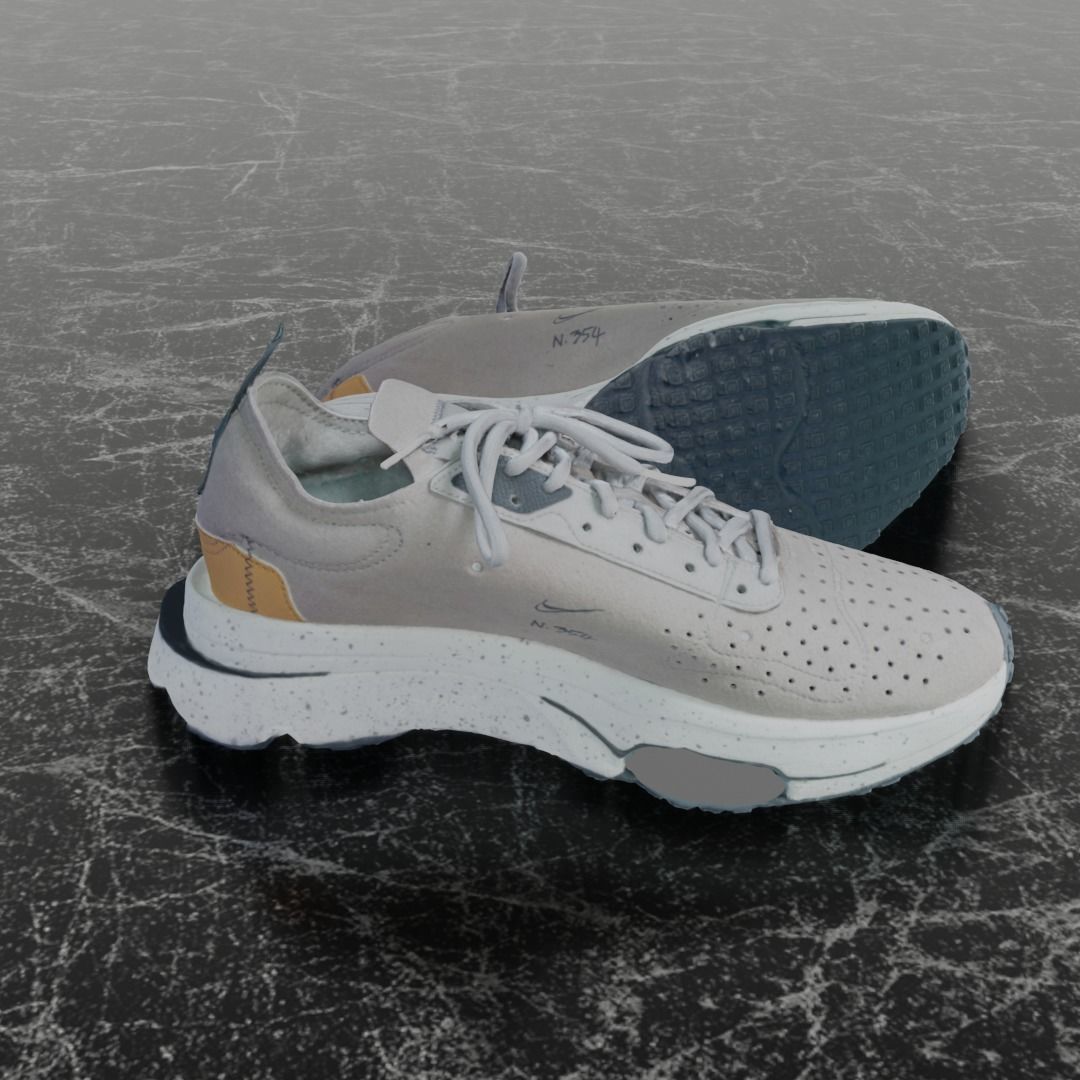 NIKE N354 3D SHOES Low-poly 3D model_4