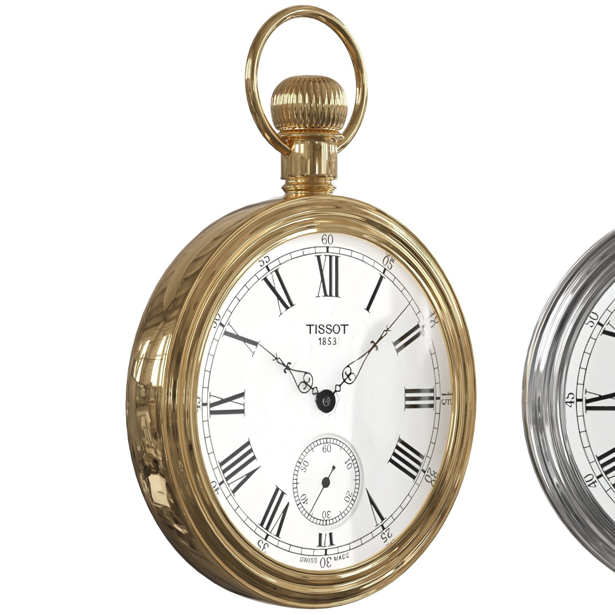 pocket watch 1 3D model_1