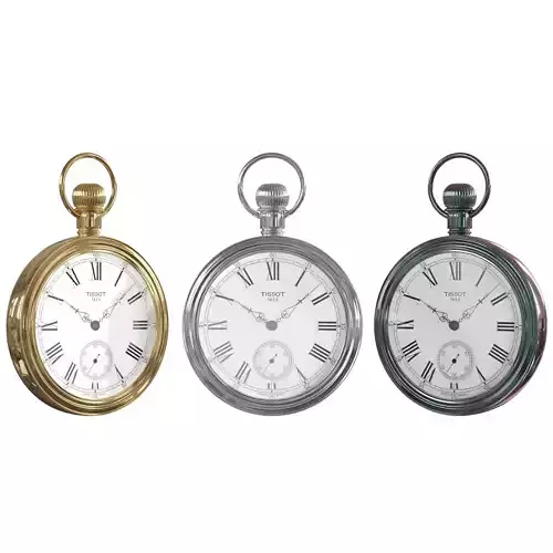 pocket watch 1 3D model