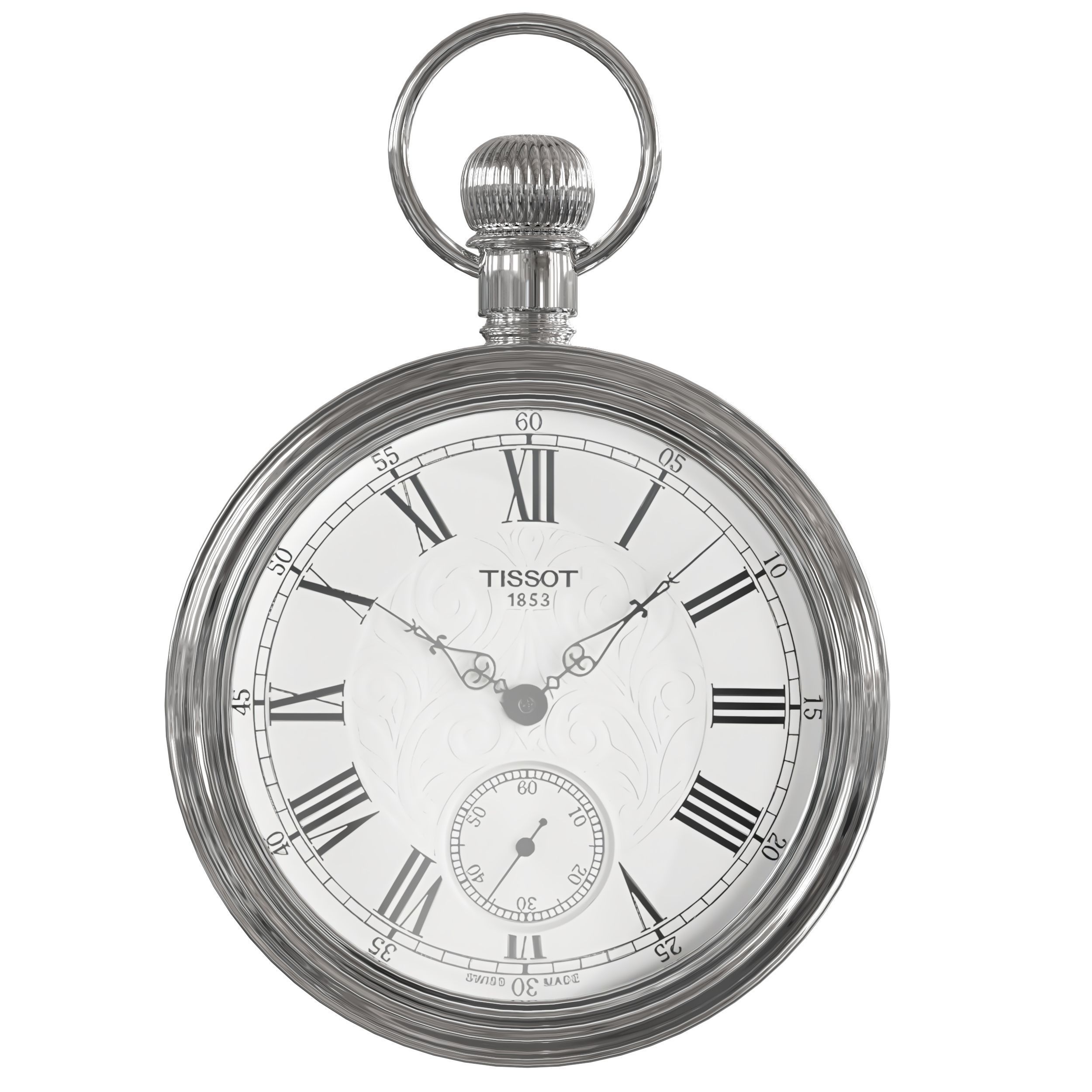 pocket watch 1 3D model_2