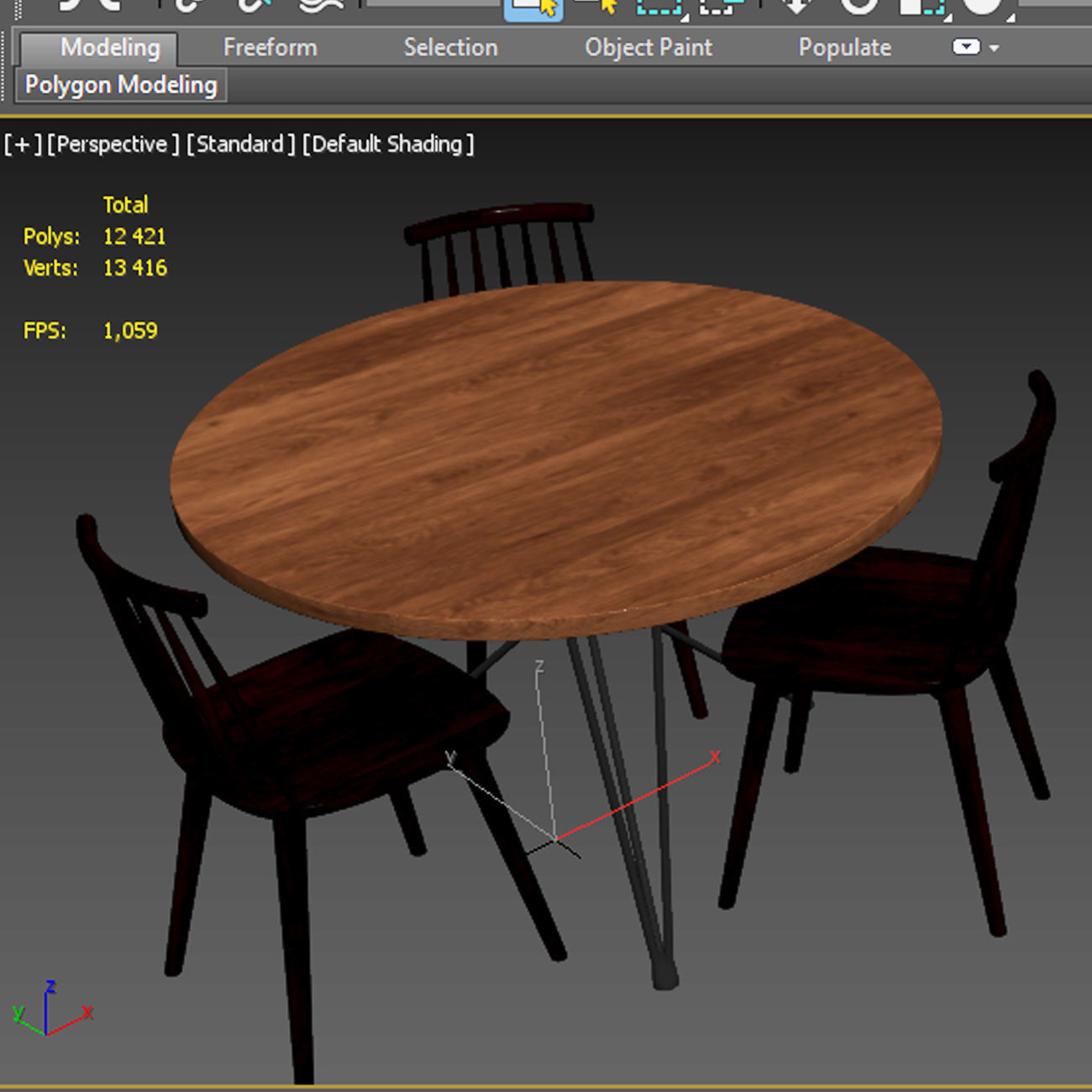 Dining set 30 Free 3D model_6