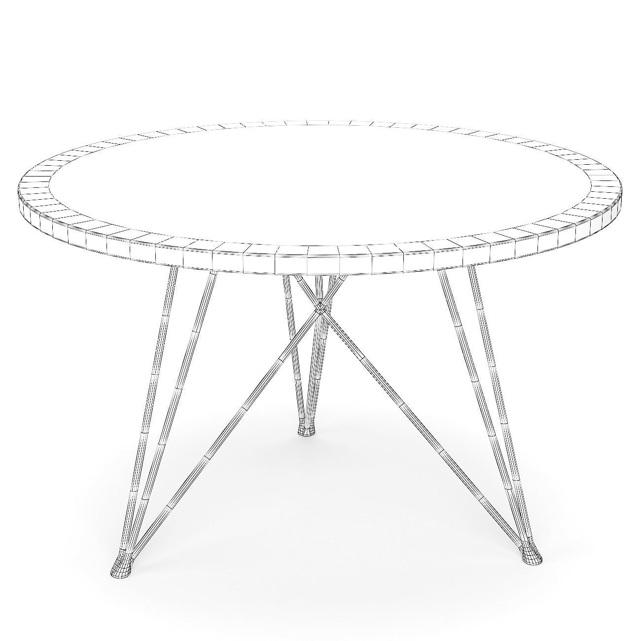 Dining set 30 Free 3D model_5