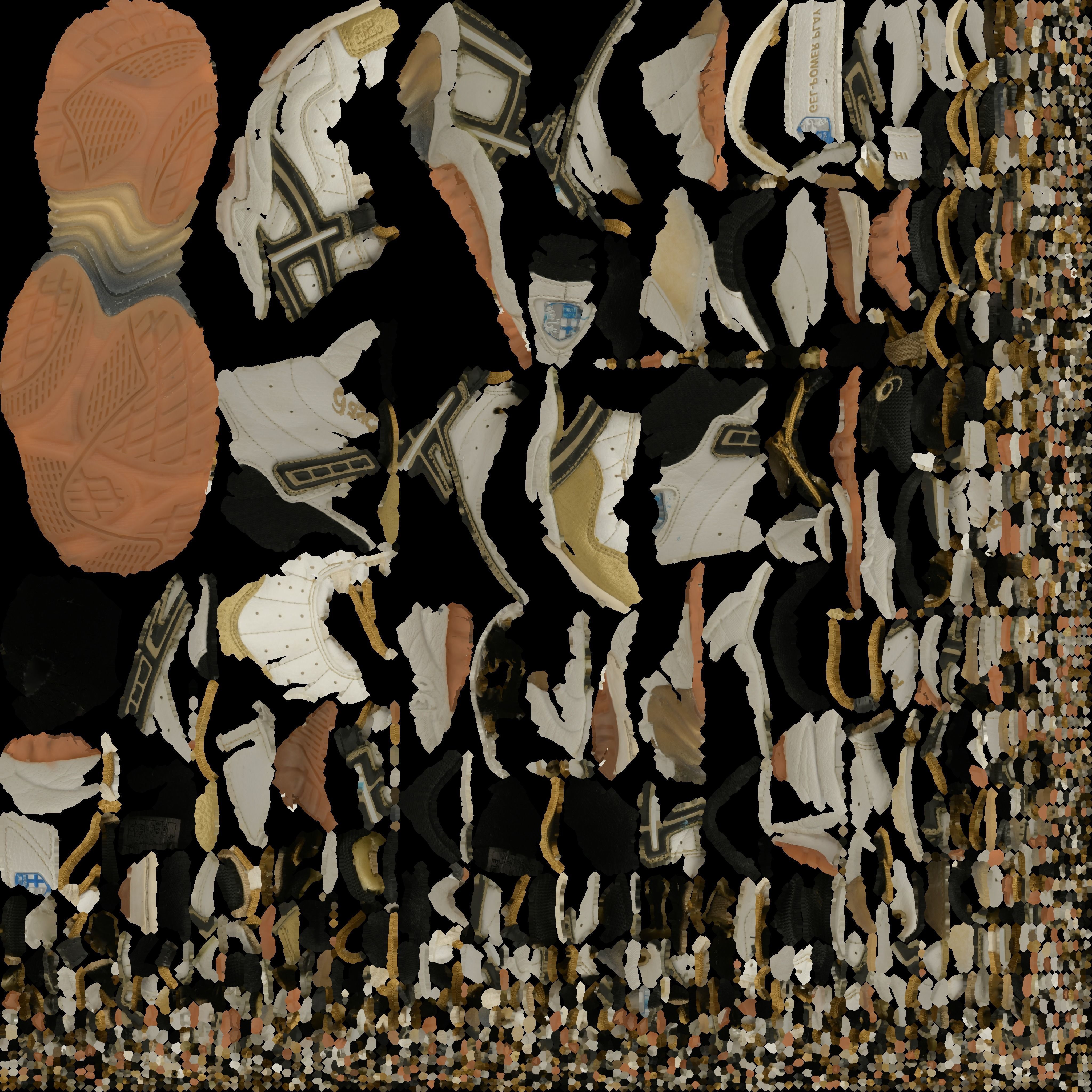 ASICS 3D SHOES - HIGH Low-poly 3D model_14