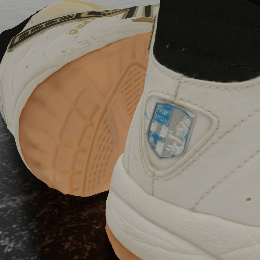 ASICS 3D SHOES - HIGH Low-poly 3D model_12