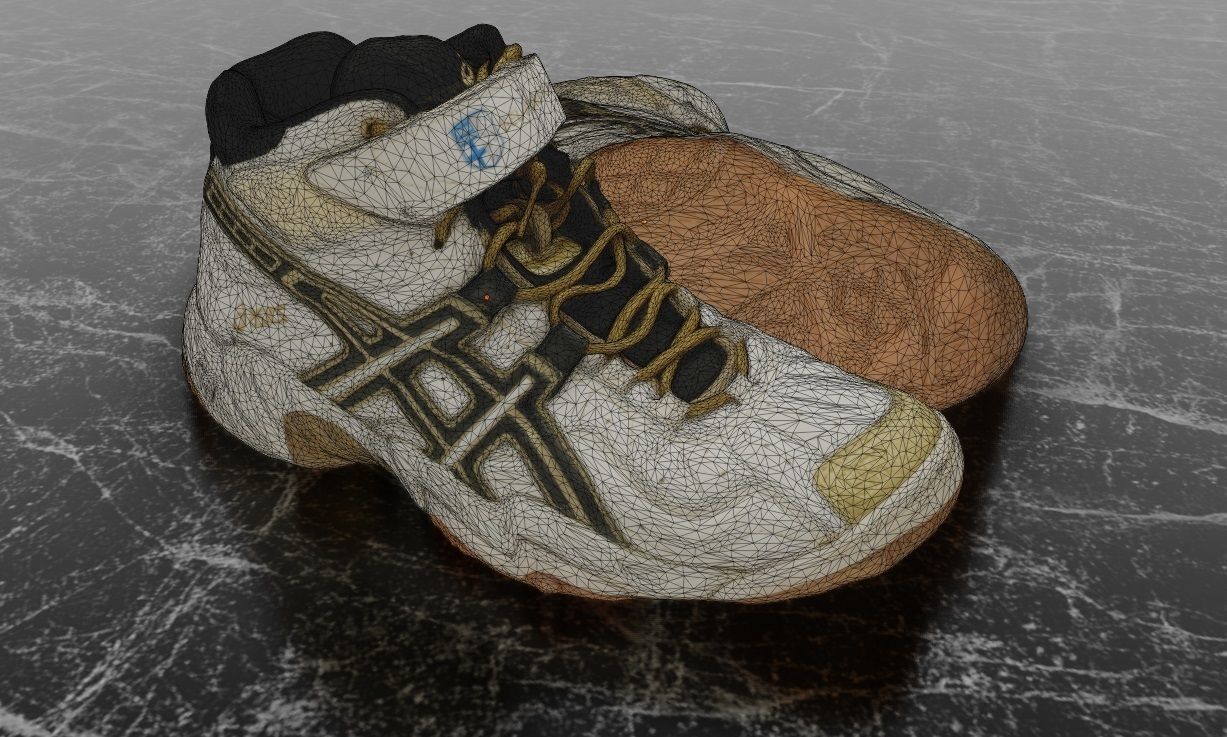 ASICS 3D SHOES - HIGH Low-poly 3D model_15