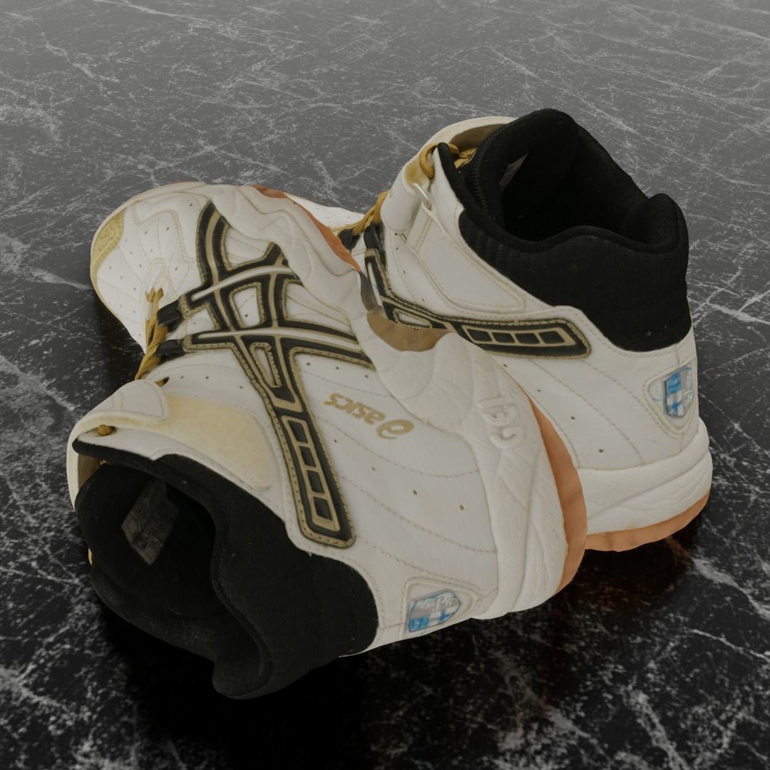 ASICS 3D SHOES - HIGH Low-poly 3D model_6