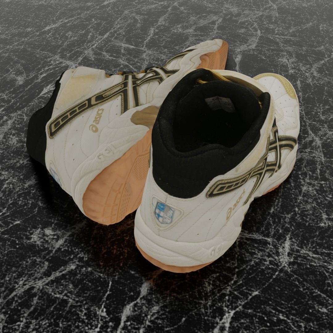 ASICS 3D SHOES - HIGH Low-poly 3D model_5