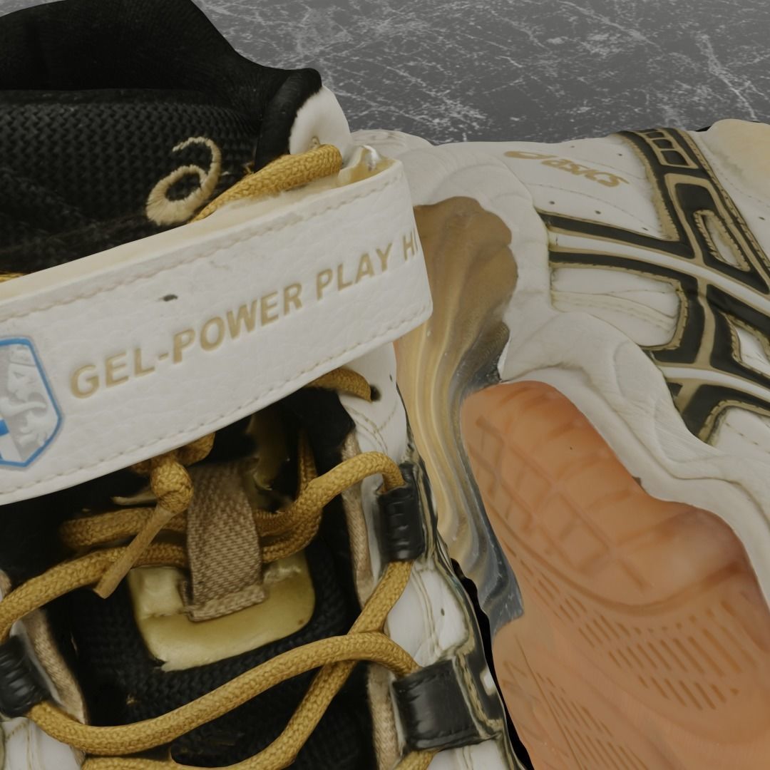 ASICS 3D SHOES - HIGH Low-poly 3D model_9