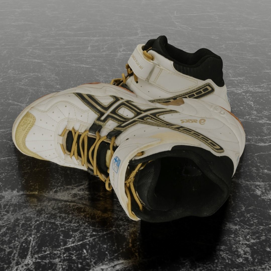 ASICS 3D SHOES - HIGH Low-poly 3D model_7