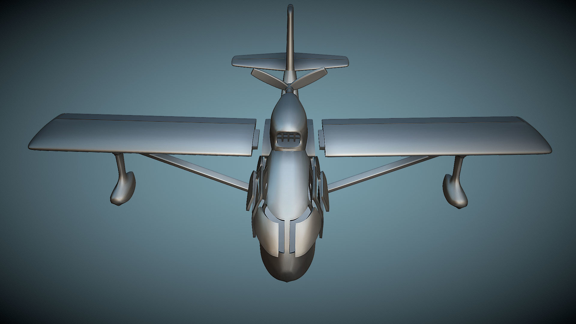 Republic RC-3 Seabee - 3D Printable Model 3D print model_5