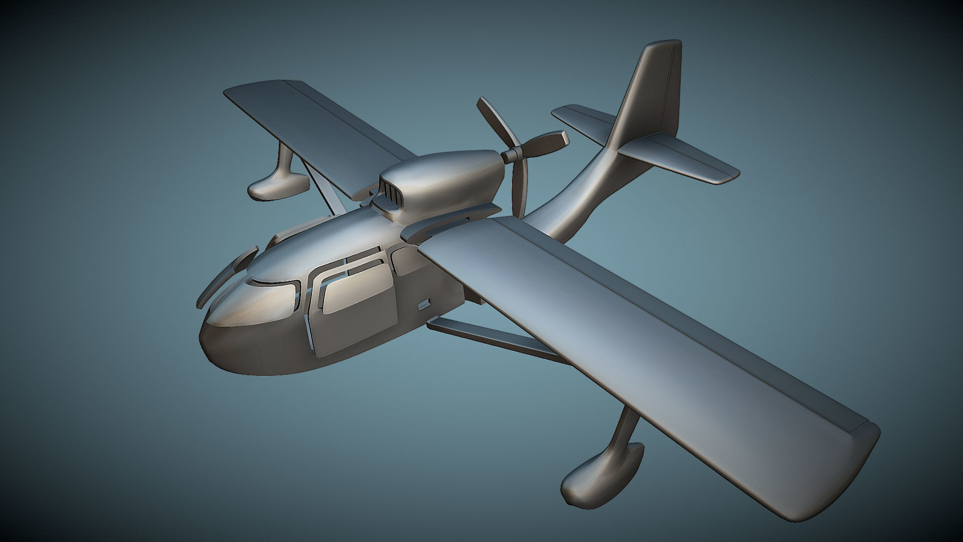 Republic RC-3 Seabee - 3D Printable Model 3D print model_1