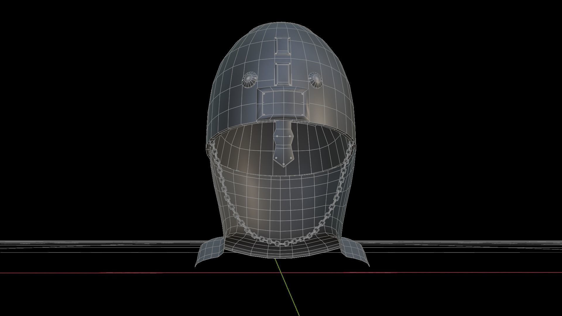 Kispek - Eastern Helmet Low-poly 3D model_8